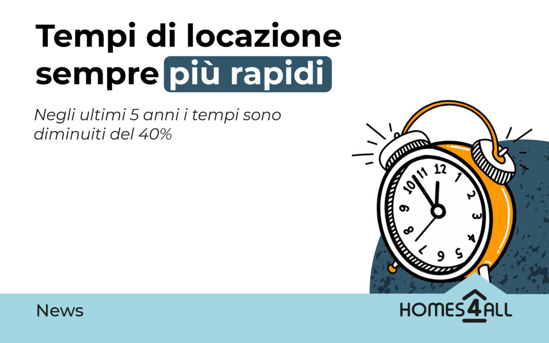 Affittasi: l’Italia riduce i tempi di locazione del 40%